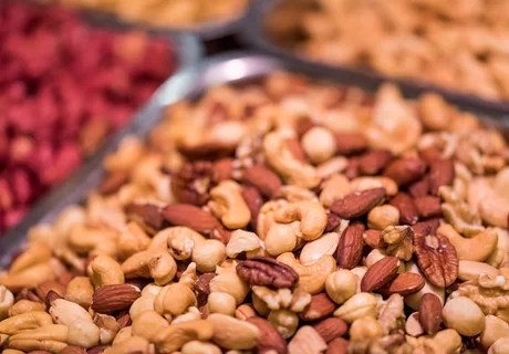 Freshly roasted nuts